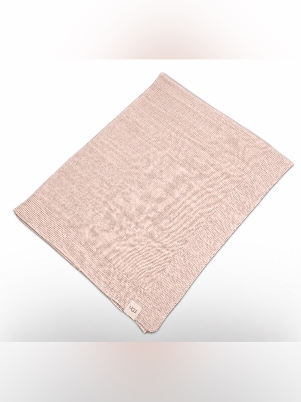 UGG Arianna Baby Blanket Knit 100% Cotton 39 x 32 inches.
